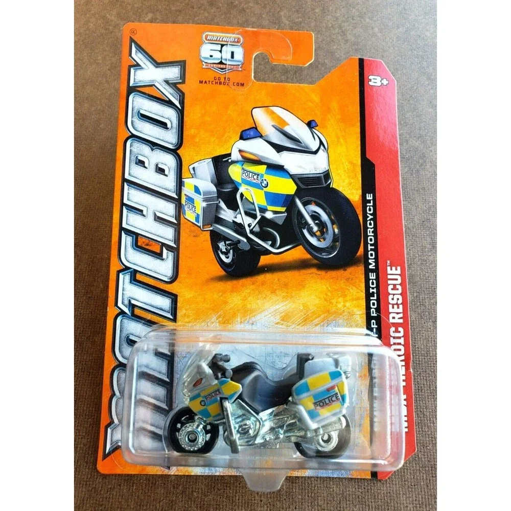 2012 Matchbox BMW R1200 RT-P Police Motorcycle Military Unit 5 & 114/120 LOT X2